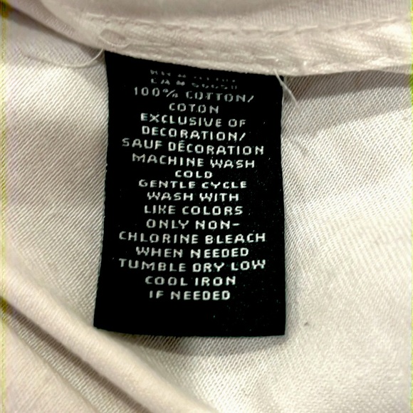 Lauren Ralph Lauren women’s long sleeve partially embroidered white shirts - Picture 6 of 6